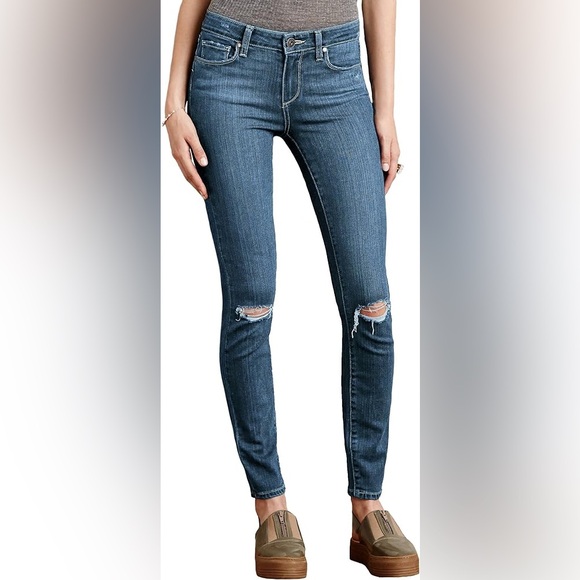 PAIGE Anthro Distressed Verdugo Ultra Skinny Jeans - Picture 8 of 8